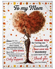 DAUGHTER TO MOM GIFT- THANK YOU FOR LOVING ME Large Fleece Blanket - 60" x 80" front