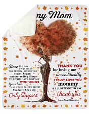 DAUGHTER TO MOM GIFT- THANK YOU FOR LOVING ME Sherpa Fleece Blanket tile