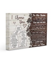 CUSTOM NAME TO HIM GIFT- NAUGHTY LIFE PARTNER 14x11 Gallery Wrapped Canvas Prints front