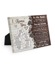 CUSTOM NAME TO HIM GIFT- NAUGHTY LIFE PARTNER Easel-Back Gallery Wrapped Canvas tile