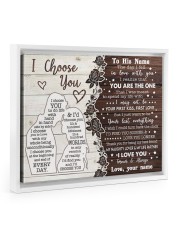 CUSTOM NAME TO HIM GIFT- NAUGHTY LIFE PARTNER Floating Framed Canvas Prints White tile