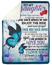 MOM TO DAUGHTER GIFT- BUTTERFLY - ENJOY THE RIDE Sherpa Fleece Blanket tile