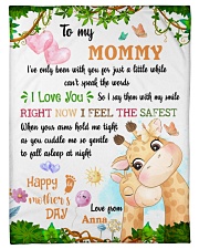 TO MY MOMMY - RIGHT NOW I FEEL THE SAFEST WHEN YOUR ARMS HOLD ME TIGHT Small Fleece Blanket - 30" x 40" front