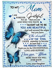 DAUGHTER TO MOM GIFT YOU ARE BEAUTIFUL- GRATEFUL Large Fleece Blanket - 60" x 80" front