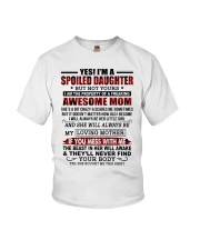 SPOILED DAUGHTER GIFT - AWESOME MOM LITTLE GIRL Youth T-Shirt tile