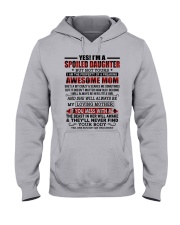 SPOILED DAUGHTER GIFT - AWESOME MOM LITTLE GIRL Hooded Sweatshirt front
