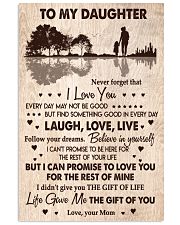 MOM TO DAUGHTER GIFT- GUITAR- THE GIFT OF LIFE YOU 11x17 Poster front