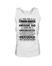 YES I AM A STUBBORN DAUGHTER GIFT - AWESOME DAD Unisex Tank tile