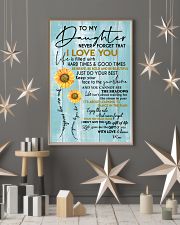 MOM TO DAUGHTER GIFT- SUNSHINE -SUNFLOWER- BRAVE 11x17 Poster lifestyle-holiday-poster-1