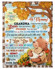 PERSONALIZED BLANKET- HI MOMMY - GRANDMA TOLD ME THAT YOU ARE BRAVER THAN YOU BELIEVE Small Fleece Blanket - 30" x 40" front