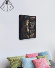 MOM TO SON GIFT- LION SUDDENLY A MAN STOOD 11x14 Gallery Wrapped Canvas Prints aos-canvas-pgw-11x14-lifestyle-front-02