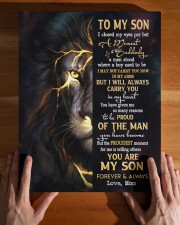 MOM TO SON GIFT- LION SUDDENLY A MAN STOOD 11x14 Gallery Wrapped Canvas Prints aos-canvas-pgw-11x14-lifestyle-front-32