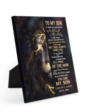MOM TO SON GIFT- LION SUDDENLY A MAN STOOD Easel-Back Gallery Wrapped Canvas tile