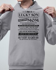 LUCKY SON GIFT - AWESOME MOM HEART GOLD BACKBONE Hooded Sweatshirt apparel-hooded-sweatshirt-lifestyle-front-46