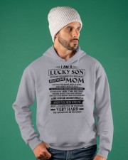 LUCKY SON GIFT - AWESOME MOM HEART GOLD BACKBONE Hooded Sweatshirt apparel-hooded-sweatshirt-lifestyle-front-78