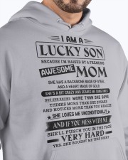 LUCKY SON GIFT - AWESOME MOM HEART GOLD BACKBONE Hooded Sweatshirt apparel-hooded-sweatshirt-lifestyle-front-89