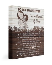 MOM TO DAUGHTER GIFT PRECIOUS DAUGHTER -LIVE LOVE 11x14 Gallery Wrapped Canvas Prints front