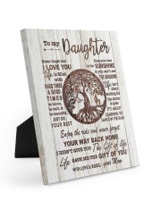 MOM TO DAUGHTER GIFT- TREE- DANCE IN THE RAIN Easel-Back Gallery Wrapped Canvas tile