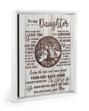 MOM TO DAUGHTER GIFT- TREE- DANCE IN THE RAIN Floating Framed Canvas Prints White tile