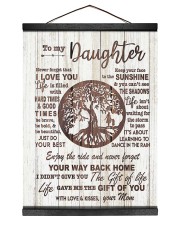 MOM TO DAUGHTER GIFT- TREE- DANCE IN THE RAIN Hanging Canvas tile