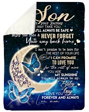 MOM TO SON GIFT- BUTTERFLY- ENJOY THE RIDE- SAFE Sherpa Fleece Blanket tile