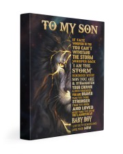 MOM TO SON GIFT- STORM CROWN BRAVER -LION 11x14 Gallery Wrapped Canvas Prints front