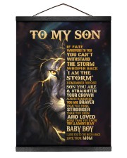 MOM TO SON GIFT- STORM CROWN BRAVER -LION Hanging Canvas tile