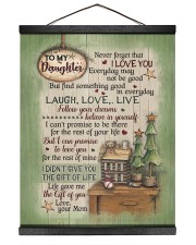 MOM TO DAUGHTER GIFT - CHRISTMAS Hanging Canvas tile