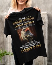 PROUD TO BE A GRUMPY VETERAN - SERVED SACRIFICED Classic T-Shirt apparel-classic-tshirt-lifestyle-front-117