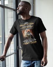 PROUD TO BE A GRUMPY VETERAN - SERVED SACRIFICED Classic T-Shirt apparel-classic-tshirt-lifestyle-front-38
