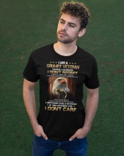 PROUD TO BE A GRUMPY VETERAN - SERVED SACRIFICED Classic T-Shirt apparel-classic-tshirt-lifestyle-front-43