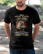 PROUD TO BE A GRUMPY VETERAN - SERVED SACRIFICED Classic T-Shirt apparel-classic-tshirt-lifestyle-front-50
