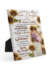 MOM TO DAUGHTER GIFT - THE RPOUDEST MOMENT IS TELLING OTHERS YOU ARE MY DAUGHTER Easel-Back Gallery Wrapped Canvas tile