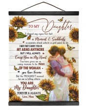 MOM TO DAUGHTER GIFT - THE RPOUDEST MOMENT IS TELLING OTHERS YOU ARE MY DAUGHTER Hanging Canvas tile