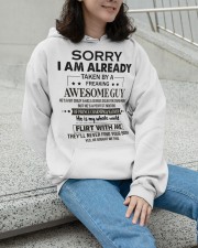 GIRLFRIEND GIFT- MIXTURE- PRINCE CHARMING- WARRIOR Hooded Sweatshirt apparel-hooded-sweatshirt-lifestyle-front-101