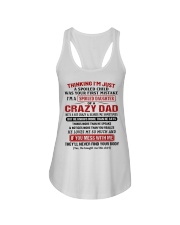 SPOILED DAUGHTER GIFT -CRAZY DAD- SCARES- MISTAKE Ladies Flowy Tank tile