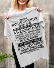 SPOILED DAUGHTER GIFT - AWESOME DAD- LOVING FATHER Classic T-Shirt apparel-classic-tshirt-lifestyle-front-117