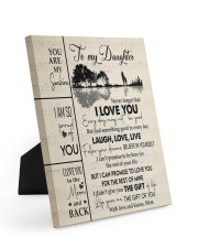 MOM TO DAUGHTER GIFT GUITAR LIVE LAUGH LOVE Easel-Back Gallery Wrapped Canvas tile