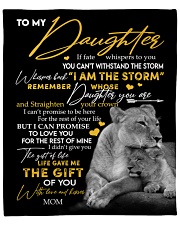 MOM TO DAUGHTER GIFT LION FATE THE STORM CROWN Fleece Blanket - 50" x 60" front