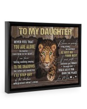 MOM TO DAUGHTER GIFT STEP OUT THE SHADOWS Floating Framed Canvas Prints Black tile