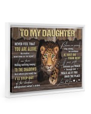 MOM TO DAUGHTER GIFT STEP OUT THE SHADOWS Floating Framed Canvas Prints White tile