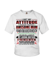 MOM TO SON GIFT - ATTITUDE - CHRISTMAS Youth T-Shirt tile