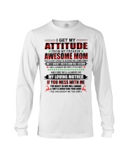 MOM TO SON GIFT - ATTITUDE - CHRISTMAS Long Sleeve Tee tile