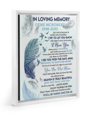 IN LOVING MEMORY Floating Framed Canvas Prints White tile