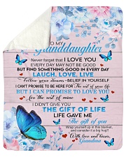 GRANDMA TO GRANDDAUGHTER GIFT BUTTERFLY LAUGH LOVE Sherpa Fleece Blanket tile