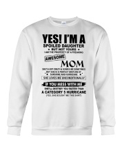 SPOILED DAUGHTER GIFT - AWESOME MOM 5 HURRICANE Crewneck Sweatshirt tile