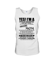 SPOILED DAUGHTER GIFT - AWESOME MOM 5 HURRICANE Unisex Tank tile