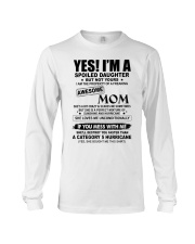 SPOILED DAUGHTER GIFT - AWESOME MOM 5 HURRICANE Long Sleeve Tee tile