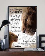 MOM TO DAUGHTER GIFT- JUST DO YOUR BEST- LION 11x17 Poster lifestyle-poster-2