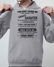 DAUGHTER TO DAD SHIRT- YOU CAN'T SCARE ME- KING Hooded Sweatshirt apparel-hooded-sweatshirt-lifestyle-front-46